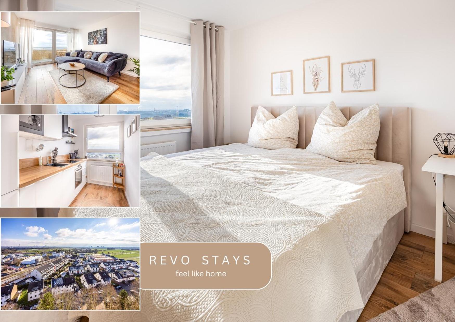 Moderne 2-Zimmer-Wohnung Mit Atemberaubender Skyline Aussicht Auf Frankfurt! Steinbach im Taunus Exteriér fotografie